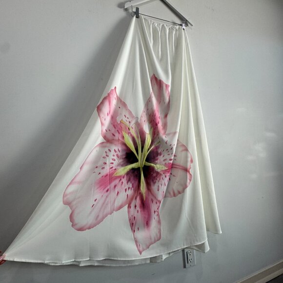 Commense Strapless Floral Print Maxi Dress New , Size M - Picture 8 of 16